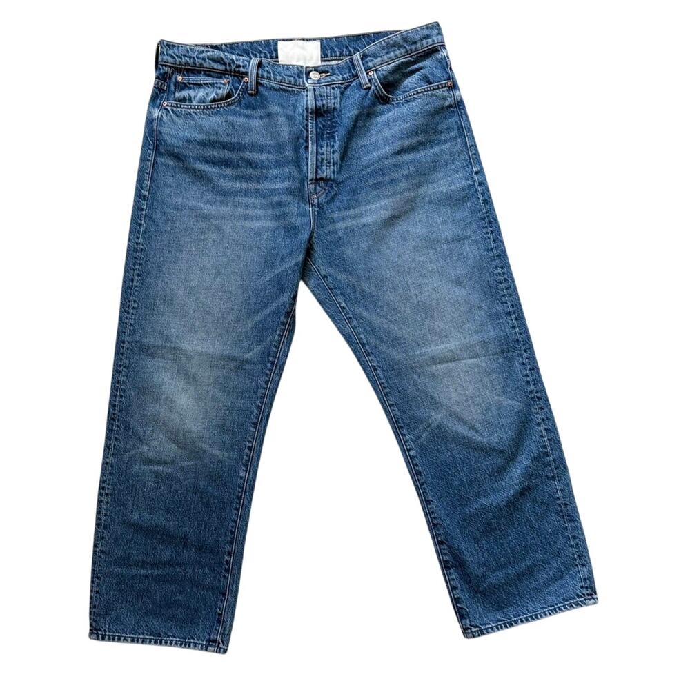 MOTHER The Ditcher Crop Hit The Ground Running Straight Leg Relaxed Fit Size 32 - Picture 2 of 8